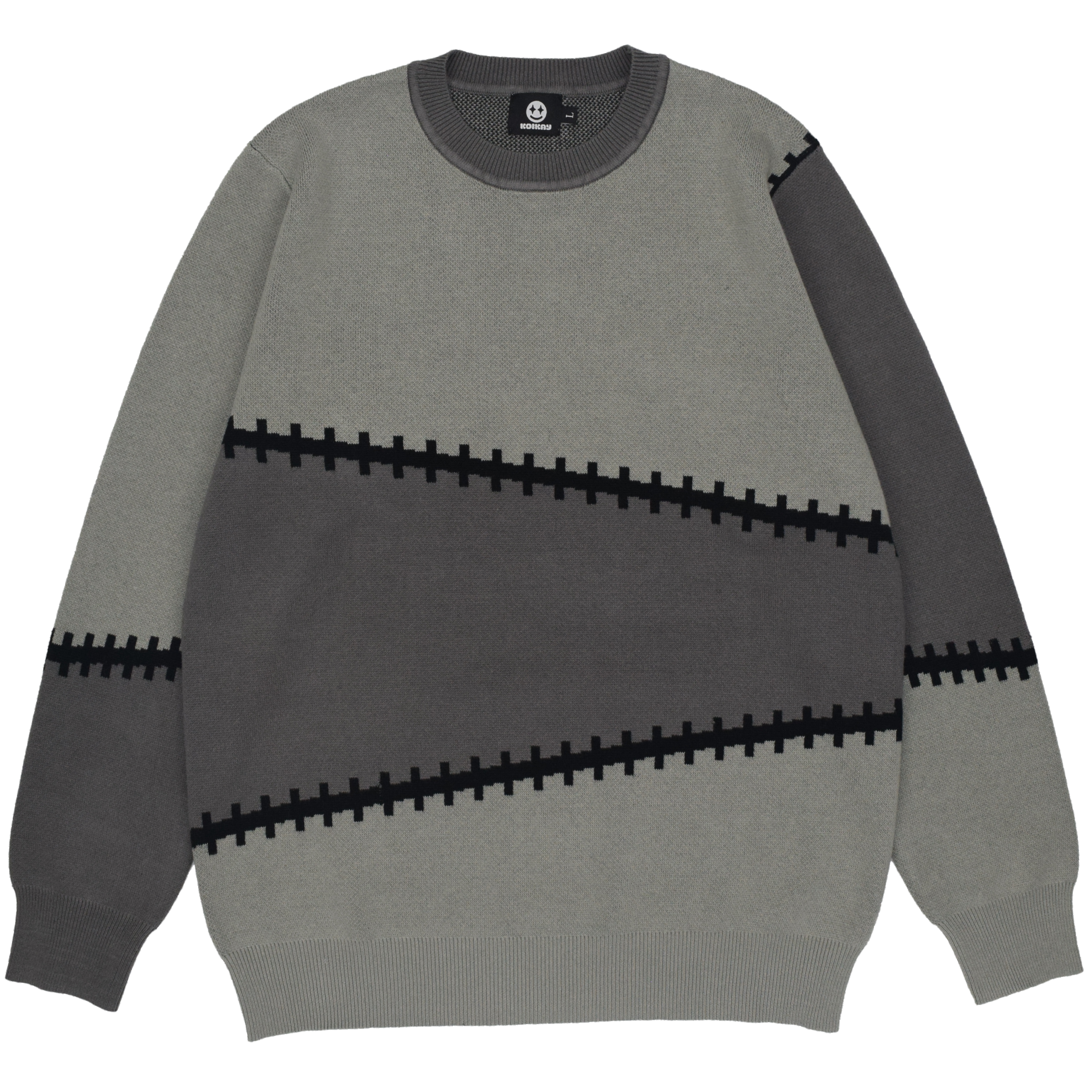 トップス stein PLEATED KNIT CREW NECK Stitched Sweater – KOIKAY